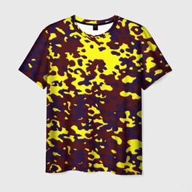 Мужская футболка 3D с принтом Полевой(пиксели) в Петрозаводске, 100% полиэфир | прямой крой, круглый вырез горловины, длина до линии бедер | camo | камо | камуфляж | цветной | яркий