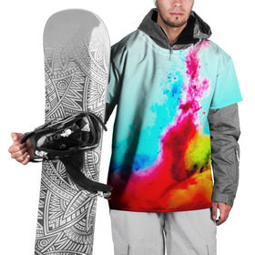 Накидка на куртку 3D с принтом Палитра красок в Петрозаводске, 100% полиэстер |  | Тематика изображения на принте: абстракция | абстракция красок | брызги | краска | цветные