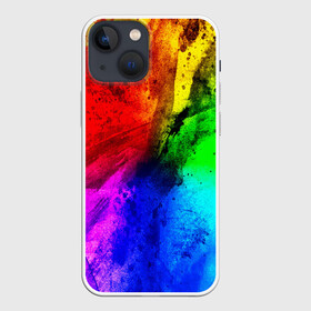 Чехол для iPhone 13 mini с принтом Grunge paint в Петрозаводске,  |  | абстракция | абстракция красок | арт | брызги | краска | цветные