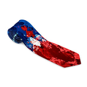 Галстук 3D с принтом Флаг в Петрозаводске, 100% полиэстер | Длина 148 см; Плотность 150-180 г/м2 | звезды | конфедерация | краска | красный | флаг