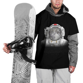Накидка на куртку 3D с принтом Космонавт 1 в Петрозаводске, 100% полиэстер |  | astro | moon | space monkey | star | stars | астронавт | звезды | земля | космонавт | космос | луна | скафандр