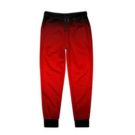 Мужские брюки 3D с принтом Hot-Rod в Петрозаводске, 100% полиэстер | манжеты по низу, эластичный пояс регулируется шнурком, по бокам два кармана без застежек, внутренняя часть кармана из мелкой сетки | Тематика изображения на принте: градиент | красный
