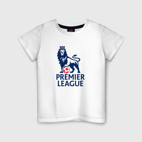 Детская футболка хлопок с принтом Английская Премьер Лига в Петрозаводске, 100% хлопок | круглый вырез горловины, полуприлегающий силуэт, длина до линии бедер | england | league | premier | англия