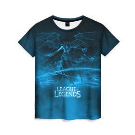 Женская футболка 3D с принтом League of legends в Петрозаводске, 100% полиэфир ( синтетическое хлопкоподобное полотно) | прямой крой, круглый вырез горловины, длина до линии бедер | league of legends | лига легенд