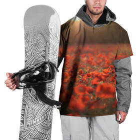 Накидка на куртку 3D с принтом Маки в Петрозаводске, 100% полиэстер |  | Тематика изображения на принте: мак | цветы | цветы мака