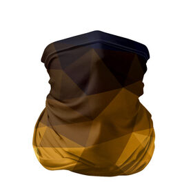 Бандана-труба 3D с принтом Абстракция в Петрозаводске, 100% полиэстер, ткань с особыми свойствами — Activecool | плотность 150‒180 г/м2; хорошо тянется, но сохраняет форму | желтый | мозаика | полигон