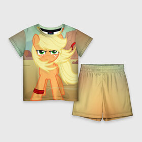 Детский костюм с шортами 3D с принтом Stop в Петрозаводске,  |  | my little pony | луна | пинки пай | пони | рарити | рейнбоу дэш | селестия | сумеречная искорка | флаттершай | эплджек