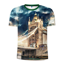 Мужская футболка 3D спортивная с принтом Англия в Петрозаводске, 100% полиэстер с улучшенными характеристиками | приталенный силуэт, круглая горловина, широкие плечи, сужается к линии бедра | england | europe | london | англия | биг бен | великобритания | высотки | королева | лондон | мегаполис | тауэрский мост | туризм