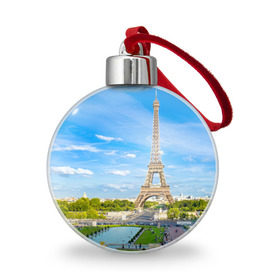 Ёлочный шар с принтом Париж в Петрозаводске, Пластик | Диаметр: 77 мм | france | paris | париж | франция | эйфелева башня