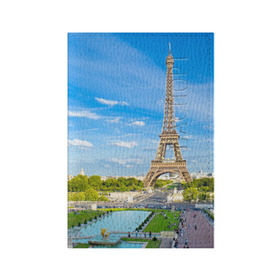 Обложка для паспорта матовая кожа с принтом Париж в Петрозаводске, натуральная матовая кожа | размер 19,3 х 13,7 см; прозрачные пластиковые крепления | france | paris | париж | франция | эйфелева башня