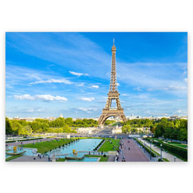 Поздравительная открытка с принтом Париж в Петрозаводске, 100% бумага | плотность бумаги 280 г/м2, матовая, на обратной стороне линовка и место для марки
 | france | paris | париж | франция | эйфелева башня