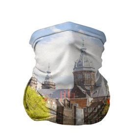 Бандана-труба 3D с принтом Amsterdam в Петрозаводске, 100% полиэстер, ткань с особыми свойствами — Activecool | плотность 150‒180 г/м2; хорошо тянется, но сохраняет форму | нидерланды | пейзаж