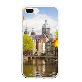 Чехол для iPhone 7Plus/8 Plus матовый с принтом Amsterdam в Петрозаводске, Силикон | Область печати: задняя сторона чехла, без боковых панелей | нидерланды | пейзаж