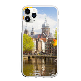 Чехол для iPhone 11 Pro матовый с принтом Amsterdam в Петрозаводске, Силикон |  | нидерланды | пейзаж