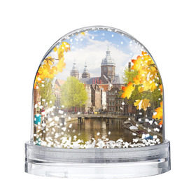 Снежный шар с принтом Amsterdam в Петрозаводске, Пластик | Изображение внутри шара печатается на глянцевой фотобумаге с двух сторон | нидерланды | пейзаж