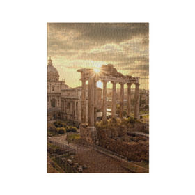 Обложка для паспорта матовая кожа с принтом Рим в Петрозаводске, натуральная матовая кожа | размер 19,3 х 13,7 см; прозрачные пластиковые крепления | europe | italy | rome | vatican | архитектура | ватикан | европа | италия | папа римский | развалины | рим | руины