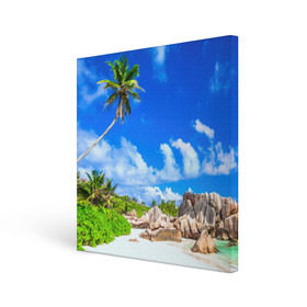 Холст квадратный с принтом Сейшельские острова в Петрозаводске, 100% ПВХ |  | seychelles | восточная африка | индийский океан | каникулы | море | островное государство | отдых | отпуск | пальмы | песок | пляж | приключение | путешествие | рай | сейшелы | сейшельские острова | туризм