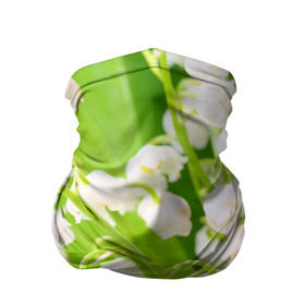 Бандана-труба 3D с принтом Ландыши в Петрозаводске, 100% полиэстер, ткань с особыми свойствами — Activecool | плотность 150‒180 г/м2; хорошо тянется, но сохраняет форму | весна | ландыш | цветок