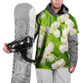 Накидка на куртку 3D с принтом Ландыши в Петрозаводске, 100% полиэстер |  | весна | ландыш | цветок