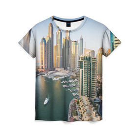 Женская футболка 3D с принтом Dubai в Петрозаводске, 100% полиэфир ( синтетическое хлопкоподобное полотно) | прямой крой, круглый вырез горловины, длина до линии бедер | Тематика изображения на принте: dubai | абу даби | арабские эмираты | ближний восток | богатство | бурдж халифа | дубай | изобилие | каникулы | мегаполис | нефть | оаэ | отпуск | персидский залив | роскошь | технологии | туризм | шейхи