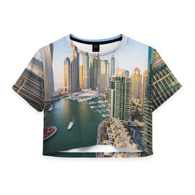 Женская футболка 3D укороченная с принтом Dubai в Петрозаводске, 100% полиэстер | круглая горловина, длина футболки до линии талии, рукава с отворотами | dubai | абу даби | арабские эмираты | ближний восток | богатство | бурдж халифа | дубай | изобилие | каникулы | мегаполис | нефть | оаэ | отпуск | персидский залив | роскошь | технологии | туризм | шейхи