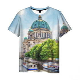 Мужская футболка 3D с принтом Германия в Петрозаводске, 100% полиэфир | прямой крой, круглый вырез горловины, длина до линии бедер | audi | berlin | bmw | europe | germany | берлин | германия | европа | евросоюз | ес | качество | машины | немцы | техника
