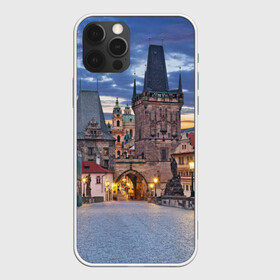 Чехол для iPhone 12 Pro Max с принтом Прага в Петрозаводске, Силикон |  | Тематика изображения на принте: czech republic | europe | prague | европа | ес | каникулы | мосты | отпуск | прага | туризм | хоккей | чехия