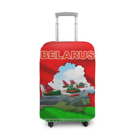 Чехол для чемодана 3D с принтом Belarus 16 в Петрозаводске, 86% полиэфир, 14% спандекс | двустороннее нанесение принта, прорези для ручек и колес | 