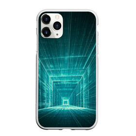Чехол для iPhone 11 Pro матовый с принтом Цифровой тоннель в Петрозаводске, Силикон |  | Тематика изображения на принте: глубины сознания | интернет | коридор | матрица | оптическая иллюзия | секрет | сеть | тайна | тоннель