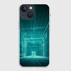 Чехол для iPhone 13 mini с принтом Цифровой тоннель в Петрозаводске,  |  | Тематика изображения на принте: глубины сознания | интернет | коридор | матрица | оптическая иллюзия | секрет | сеть | тайна | тоннель