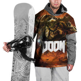 Накидка на куртку 3D с принтом Doom 4 Hell Cyberdemon в Петрозаводске, 100% полиэстер |  | cyberdemon | demon | doom | hell | дум