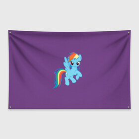 Флаг-баннер с принтом Me little pony 5 в Петрозаводске, 100% полиэстер | размер 67 х 109 см, плотность ткани — 95 г/м2; по краям флага есть четыре люверса для крепления | my little pony