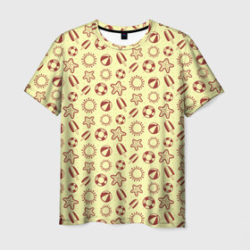 Мужская футболка 3D с принтом Летнее настроение в Петрозаводске, 100% полиэфир | прямой крой, круглый вырез горловины, длина до линии бедер | 