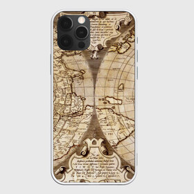 Чехол для iPhone 12 Pro Max с принтом Карта 12 в Петрозаводске, Силикон |  | Тематика изображения на принте: map | world | карта | мир