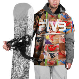 Накидка на куртку 3D с принтом Волейбол 1 в Петрозаводске, 100% полиэстер |  | fiv3 | volleyball | волейбол