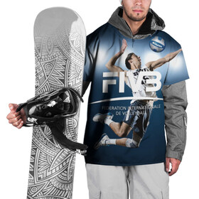 Накидка на куртку 3D с принтом Волейбол 4 в Петрозаводске, 100% полиэстер |  | Тематика изображения на принте: fiv3 | volleyball | волейбол