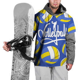 Накидка на куртку 3D с принтом Волейбол 6 в Петрозаводске, 100% полиэстер |  | Тематика изображения на принте: volleyball | волейбол