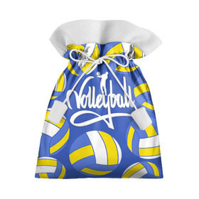 Подарочный 3D мешок с принтом Волейбол 6 в Петрозаводске, 100% полиэстер | Размер: 29*39 см | volleyball | волейбол