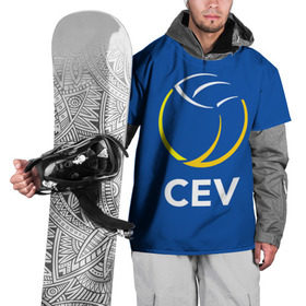 Накидка на куртку 3D с принтом Волейбол 19 в Петрозаводске, 100% полиэстер |  | cev | volleyball | волейбол