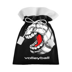 Подарочный 3D мешок с принтом Волейбол 25 в Петрозаводске, 100% полиэстер | Размер: 29*39 см | volleyball | волейбол