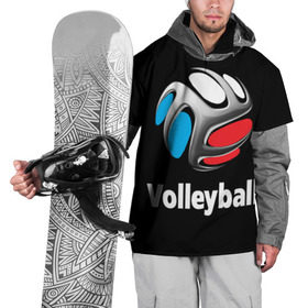 Накидка на куртку 3D с принтом Волейбол 29 в Петрозаводске, 100% полиэстер |  | volleyball | волейбол