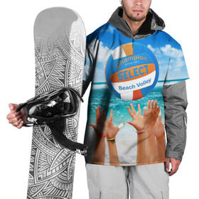Накидка на куртку 3D с принтом Волейбол 37 в Петрозаводске, 100% полиэстер |  | champion | select | volleyball | волейбол