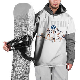 Накидка на куртку 3D с принтом Волейбол 64 в Петрозаводске, 100% полиэстер |  | Тематика изображения на принте: 