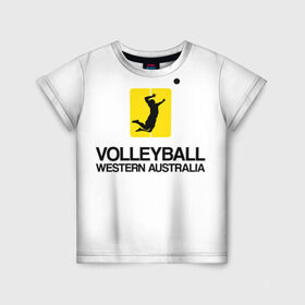Детская футболка 3D с принтом Волейбол 66 в Петрозаводске, 100% гипоаллергенный полиэфир | прямой крой, круглый вырез горловины, длина до линии бедер, чуть спущенное плечо, ткань немного тянется | volleyball | western australia | волейбол
