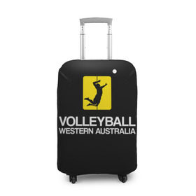 Чехол для чемодана 3D с принтом Волейбол 67 в Петрозаводске, 86% полиэфир, 14% спандекс | двустороннее нанесение принта, прорези для ручек и колес | volleyball | western australia | волейбол