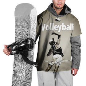 Накидка на куртку 3D с принтом Волейбол 78 в Петрозаводске, 100% полиэстер |  | volleyball | волейбол