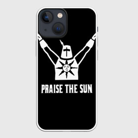 Чехол для iPhone 13 mini с принтом Dark Souls 5 в Петрозаводске,  |  | dark souls | praise the sun | you died | дарк соулс