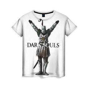Женская футболка 3D с принтом Dark Souls 14 в Петрозаводске, 100% полиэфир ( синтетическое хлопкоподобное полотно) | прямой крой, круглый вырез горловины, длина до линии бедер | 