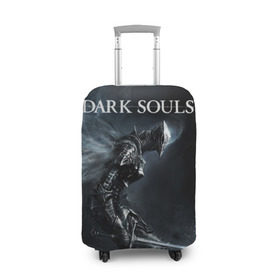 Чехол для чемодана 3D с принтом Dark Souls 15 в Петрозаводске, 86% полиэфир, 14% спандекс | двустороннее нанесение принта, прорези для ручек и колес | dark souls | praise the sun | you died | дарк соулс