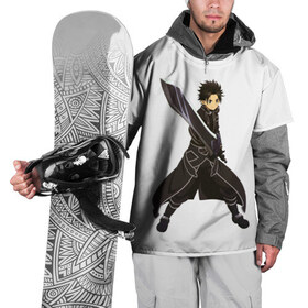 Накидка на куртку 3D с принтом Black в Петрозаводске, 100% полиэстер |  | anime | kirito | real black swordsman | sword art online | аниме | асада | кирито | мастера меча онлайн | синон | чёрный мечник